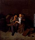 An Amorous Couple In A Tavern